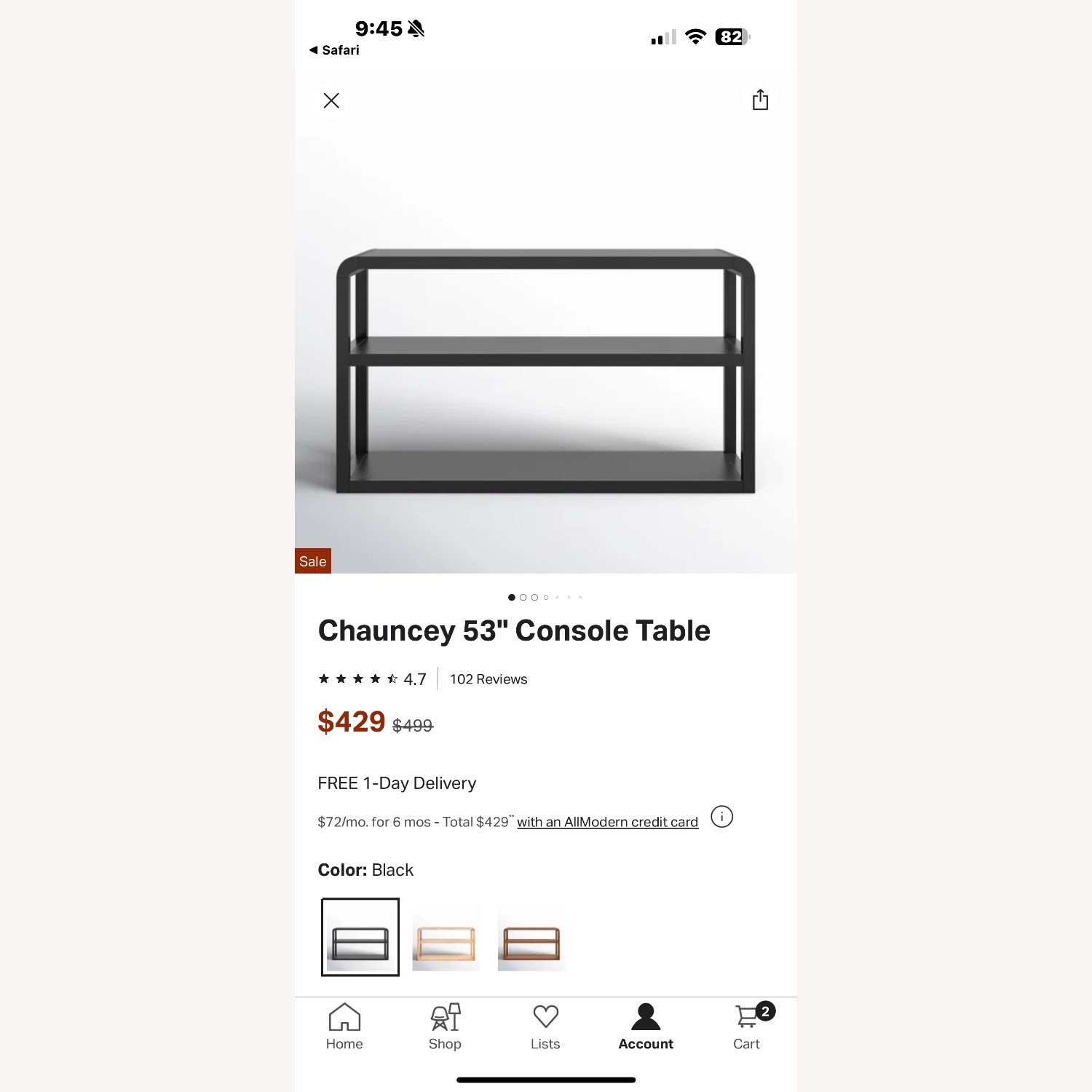 Chauncey 53" Console Table - image-2