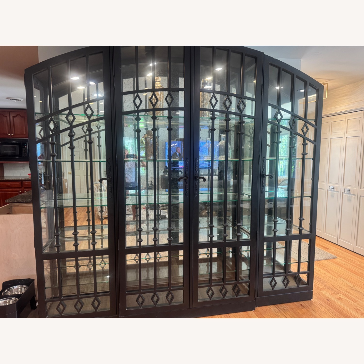 Stunning Iron Glass Cabinet - image-2