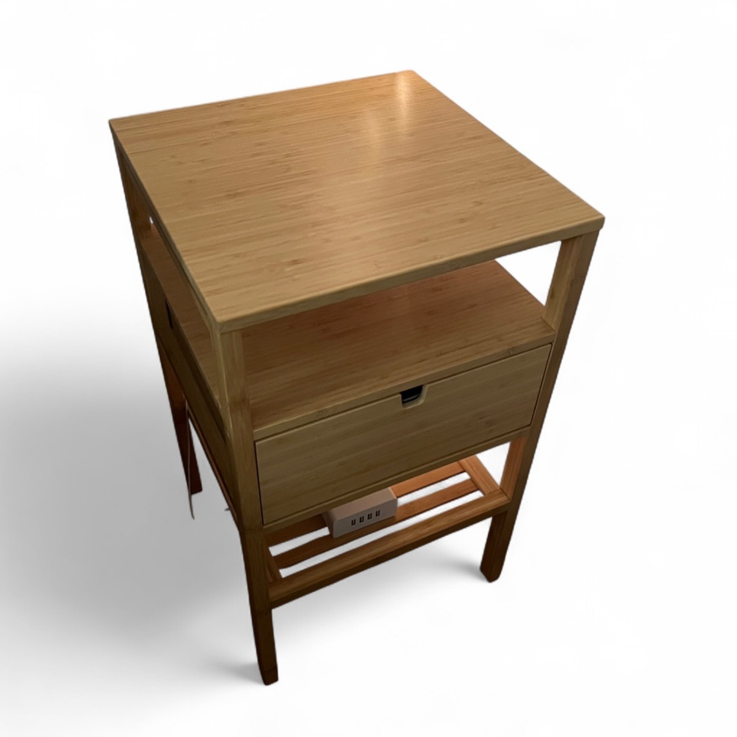 IKEA NORDKISA Bamboo Side Table Nightstand - image-3