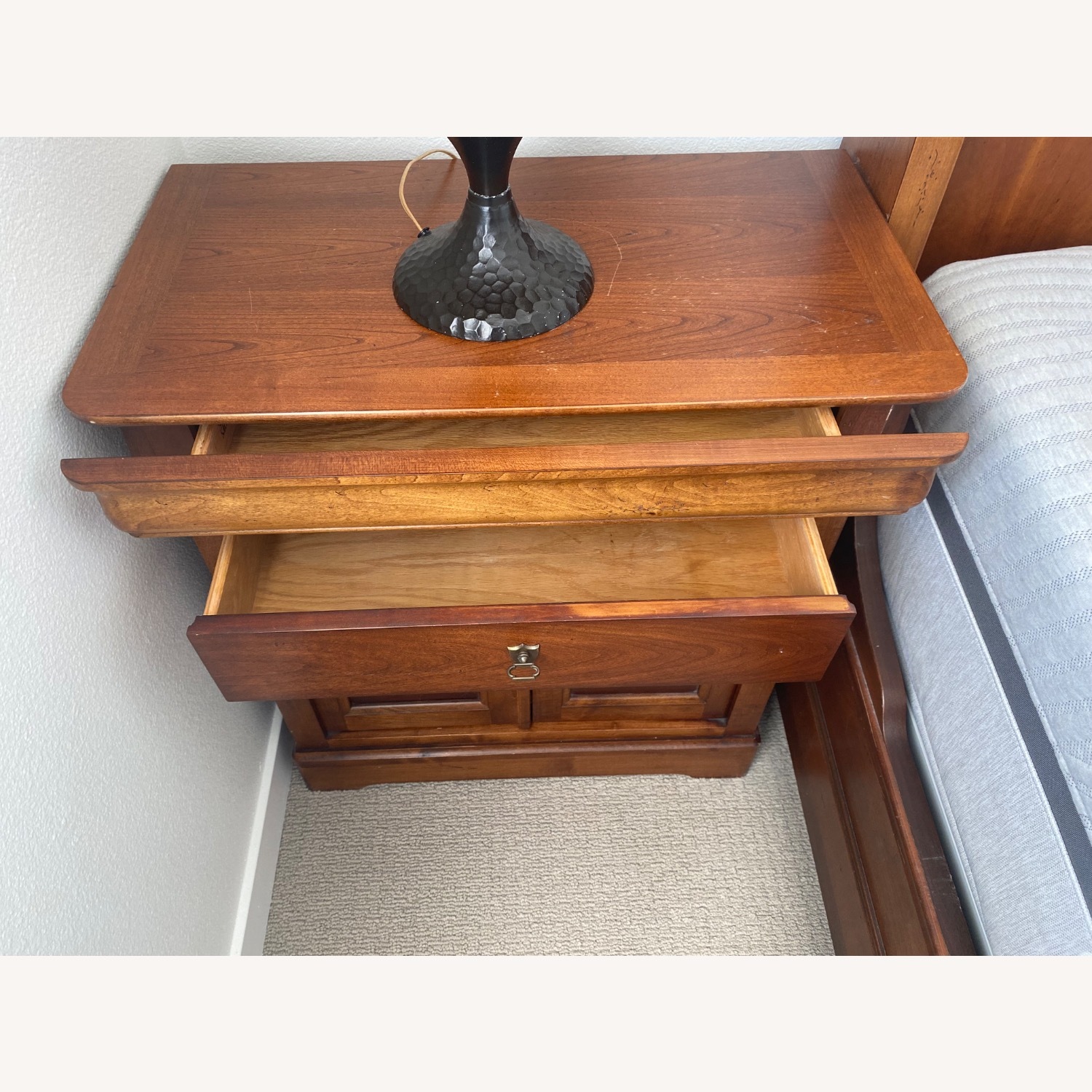 Pair of Solid Bedside Tables - image-3