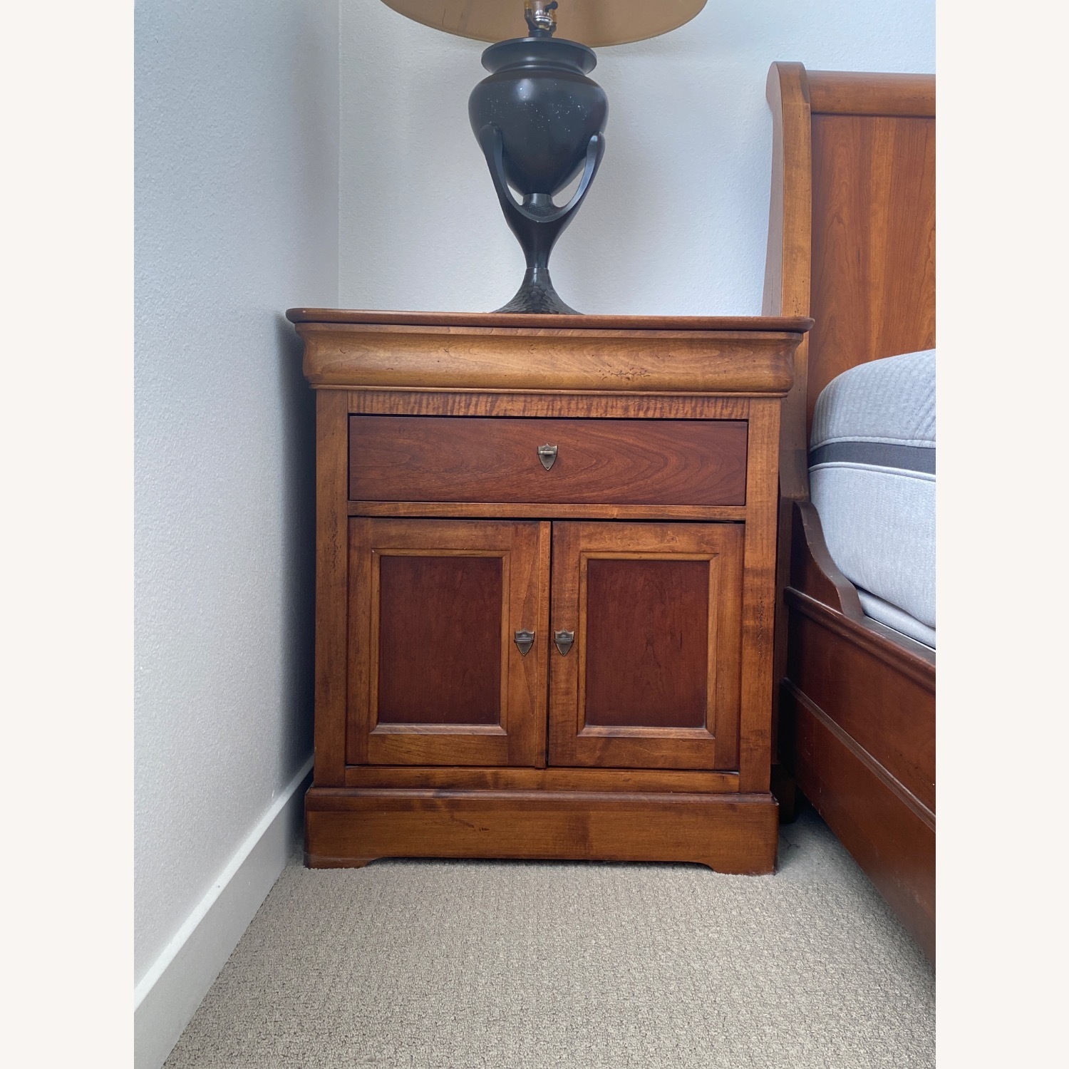 Pair of Solid Bedside Tables - image-1