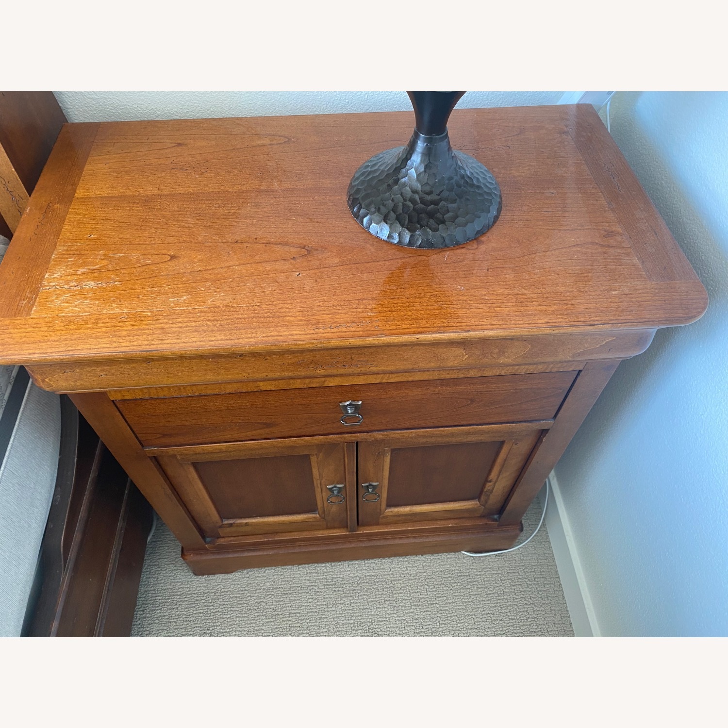 Pair of Solid Bedside Tables - image-5