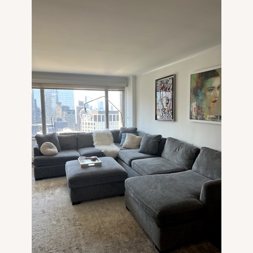 Used Macy's Juliam Sectional + Matching Ottoman for sale on AptDeco