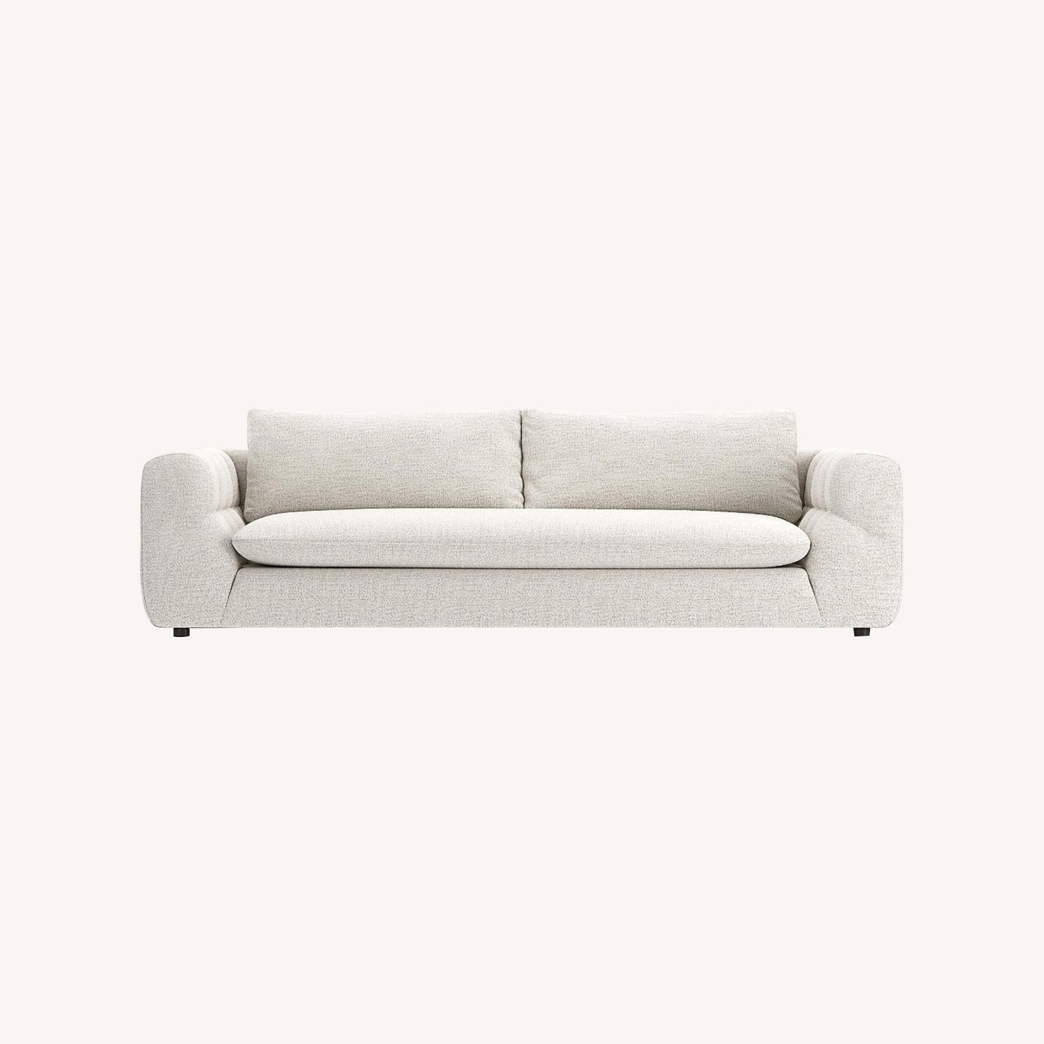 Crate & Barrel Boucle Sofa 96" - image-0
