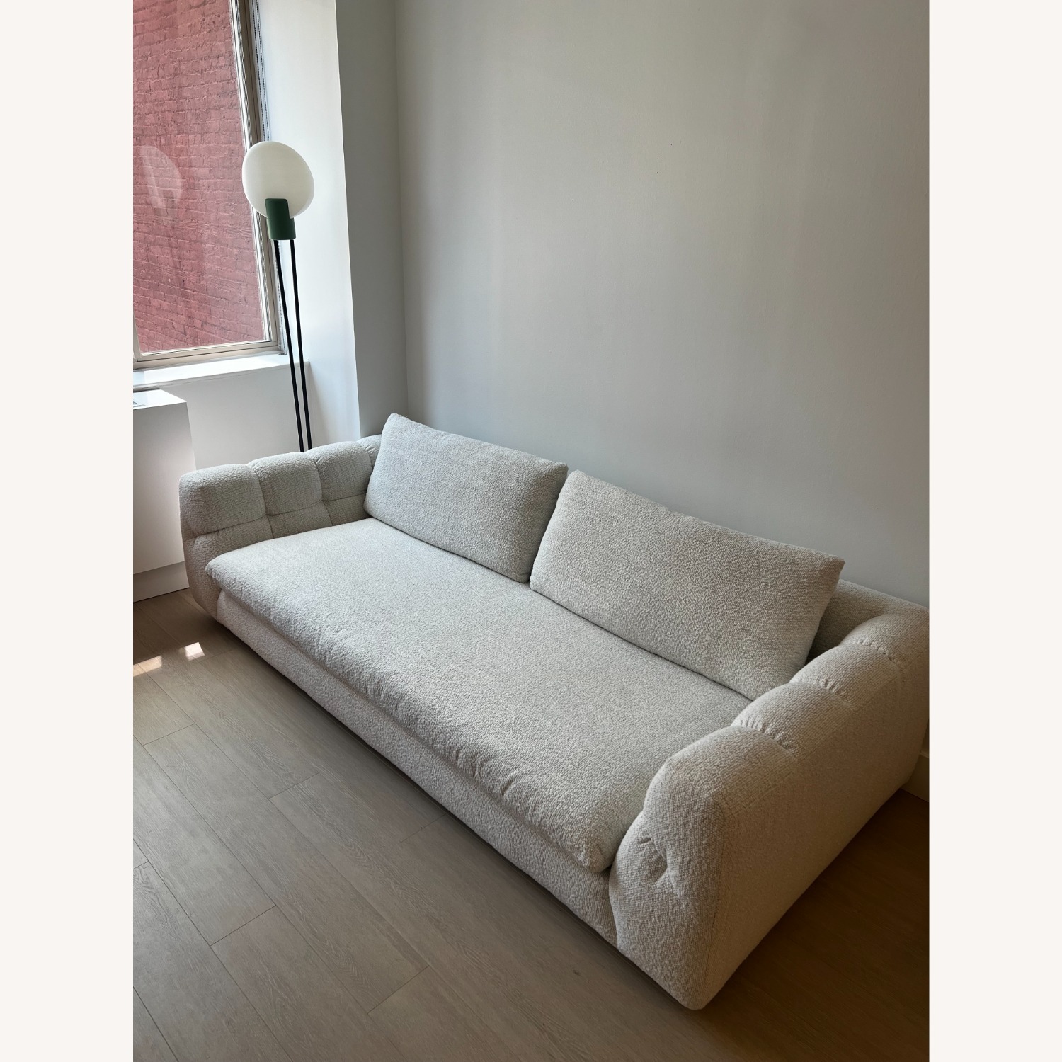 Crate & Barrel Boucle Sofa 96" - image-4