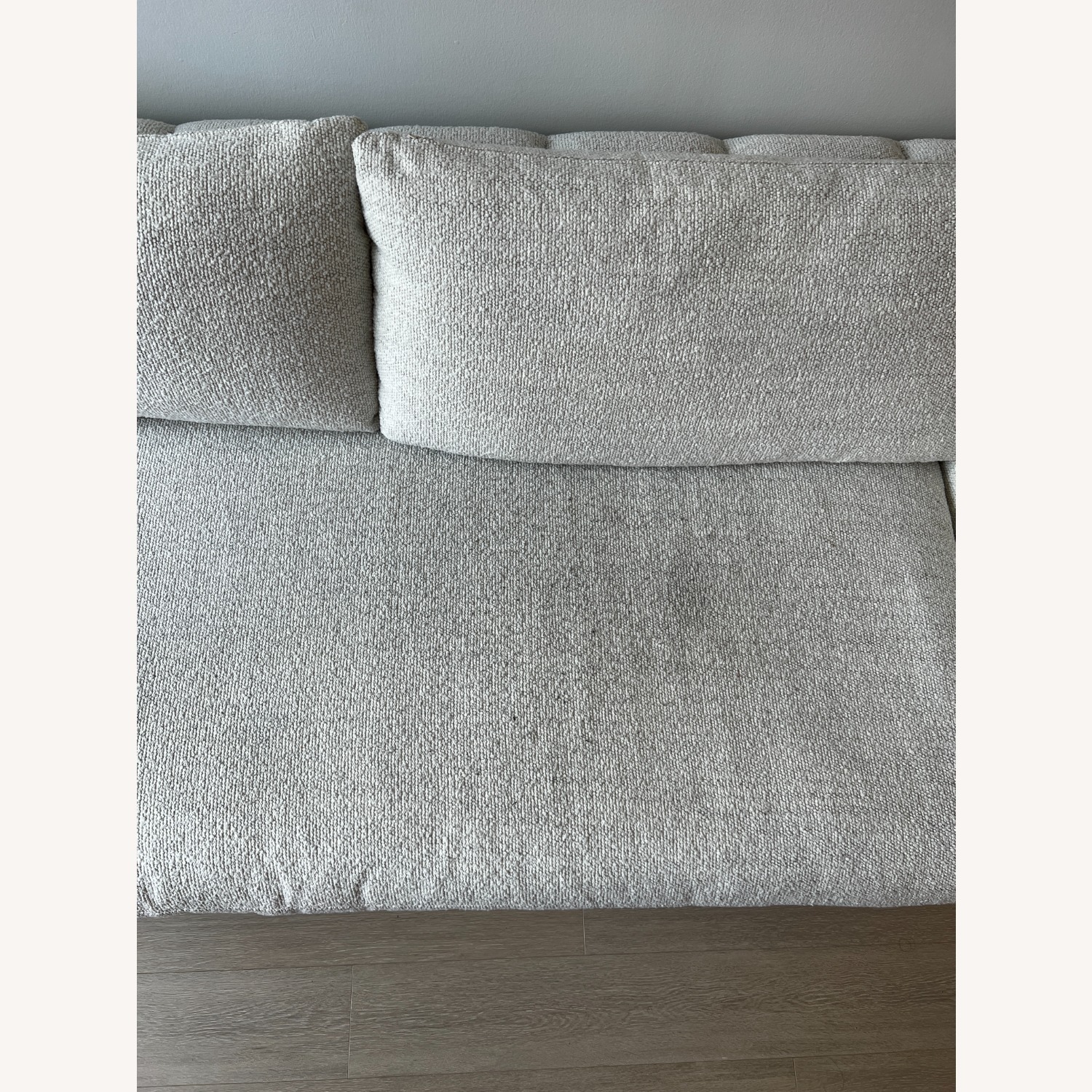 Crate & Barrel Boucle Sofa 96" - image-6