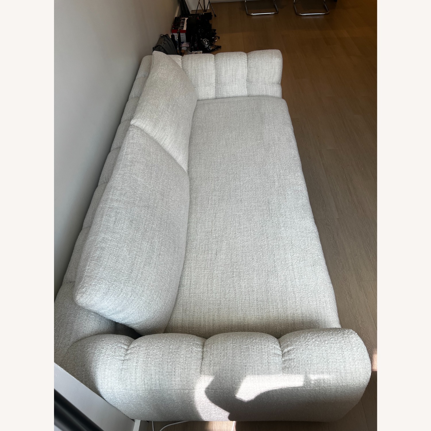 Crate & Barrel Boucle Sofa 96" - image-5