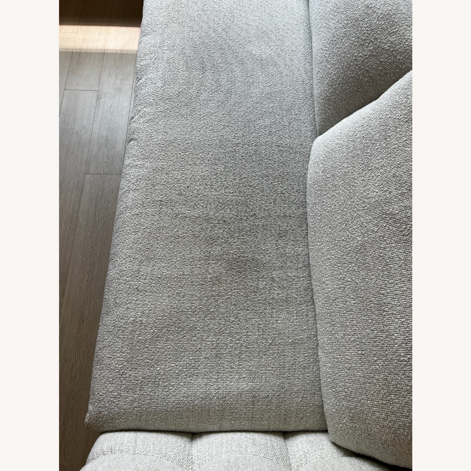 Crate & Barrel Boucle Sofa 96" - image-7