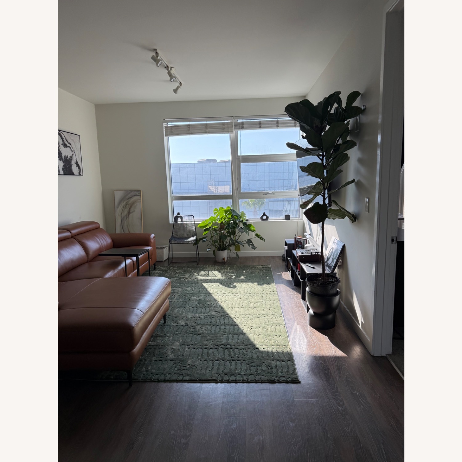 Bergamo Power Motion 116” Cognac Recliner & Chaise - image-3