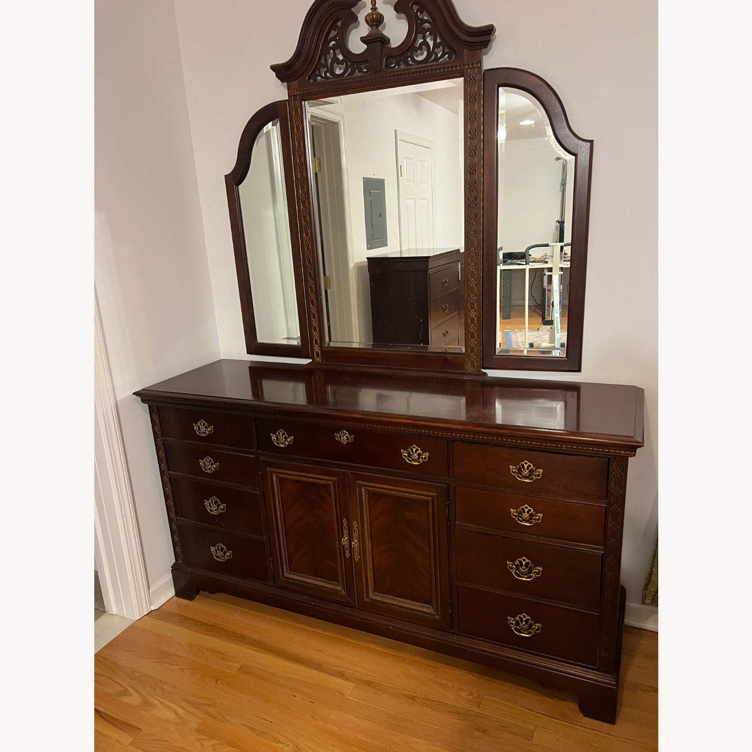 American Drew Armoire with Mirror - image-3