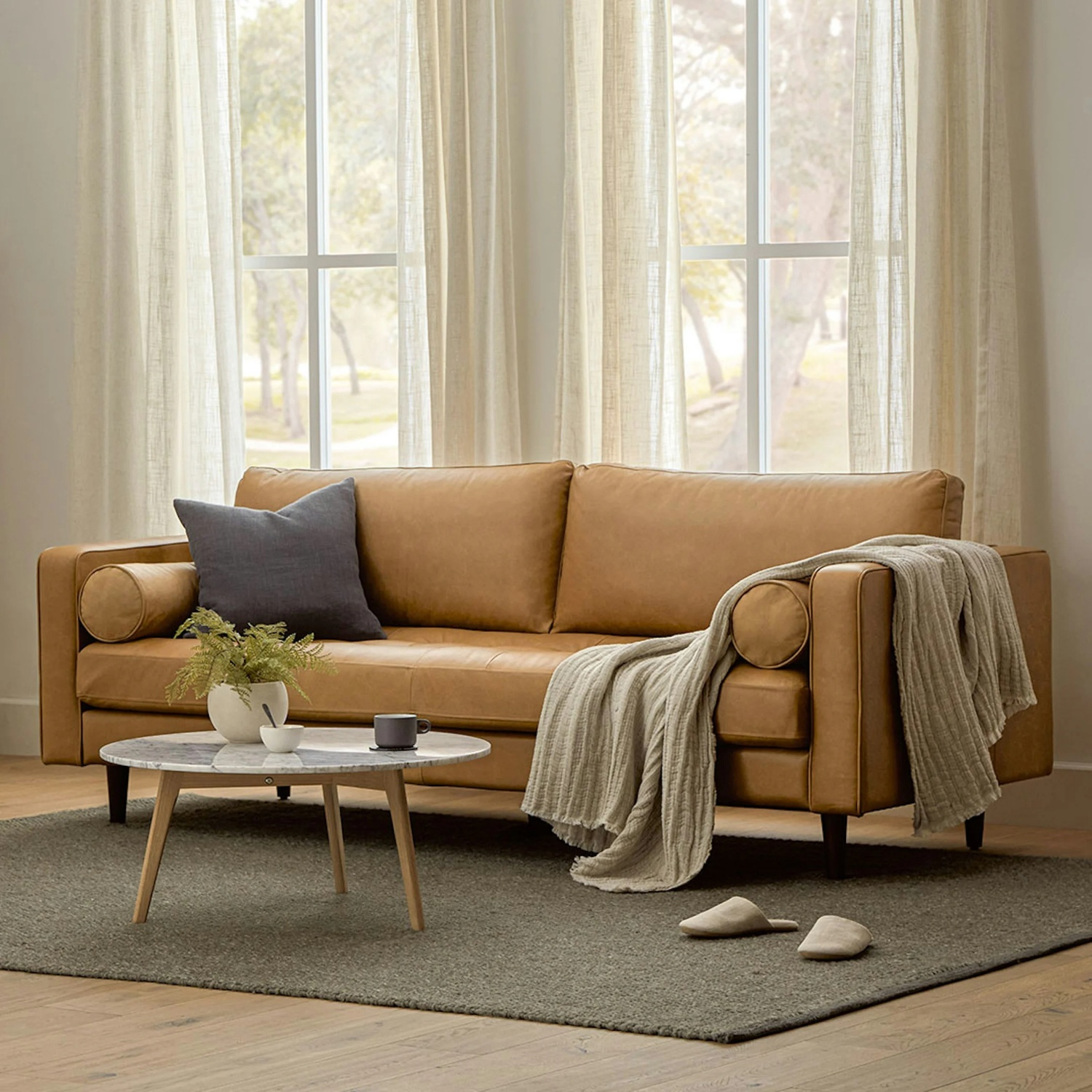 Article Sven Leather Sofa in Charme Tan - image-6