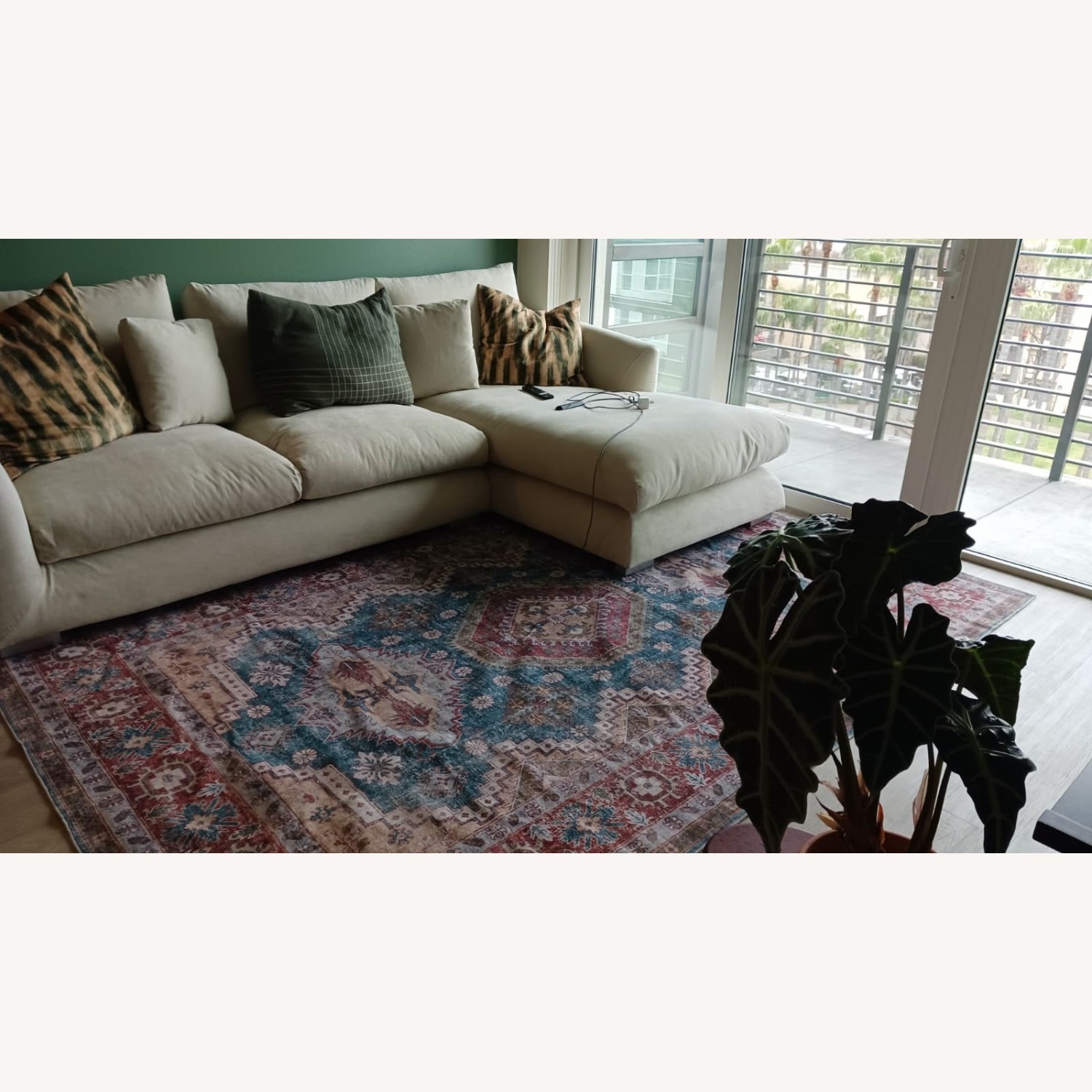 Valyou Feathered L-Shaped Sofa w Chaise Lounge - image-2