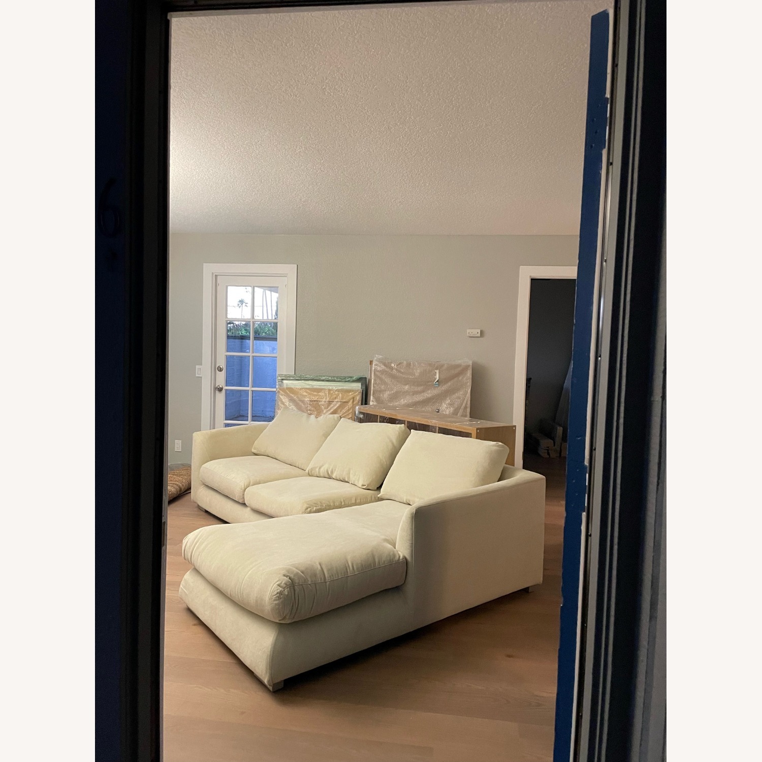 Valyou Feathered L-Shaped Sofa w Chaise Lounge - image-3