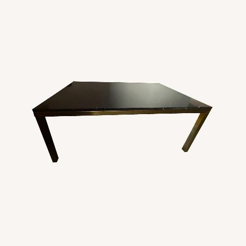 Used Crate & Barrel Parsons Marble Dining Table for sale on AptDeco