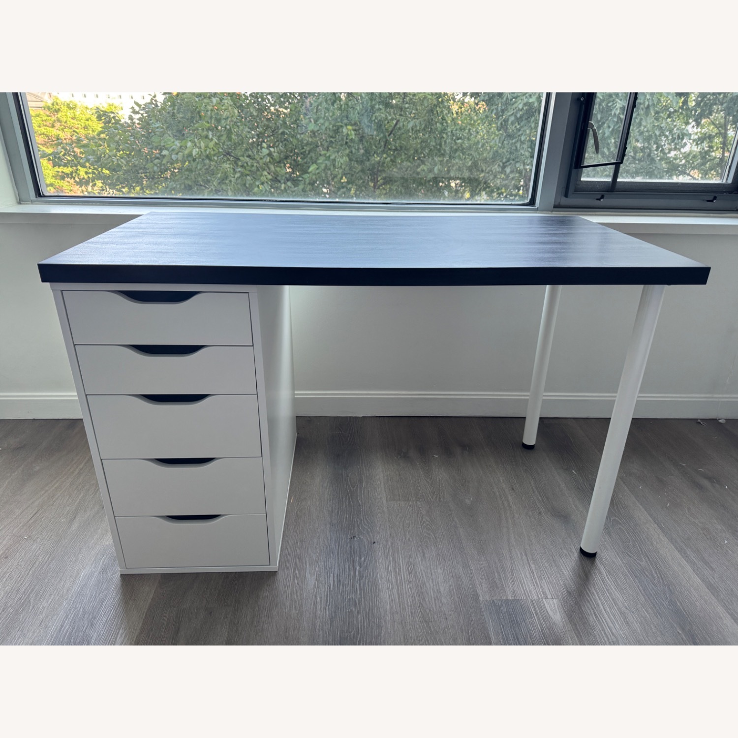 IKEA LAGKAPTEN / ALEX Desk w Drawer Cabinet - image-2