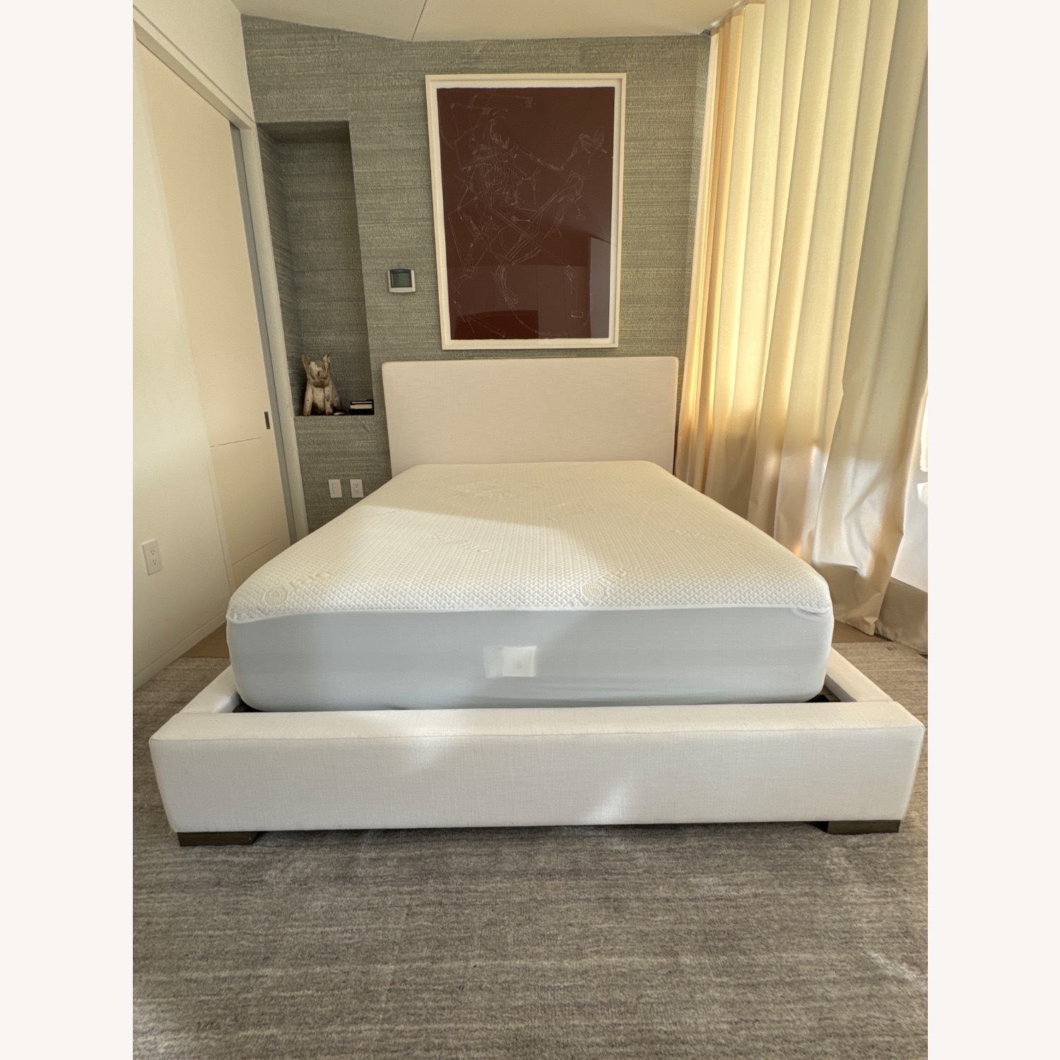 Restoration Hardware Modena Fabric Platform Bed - image-1