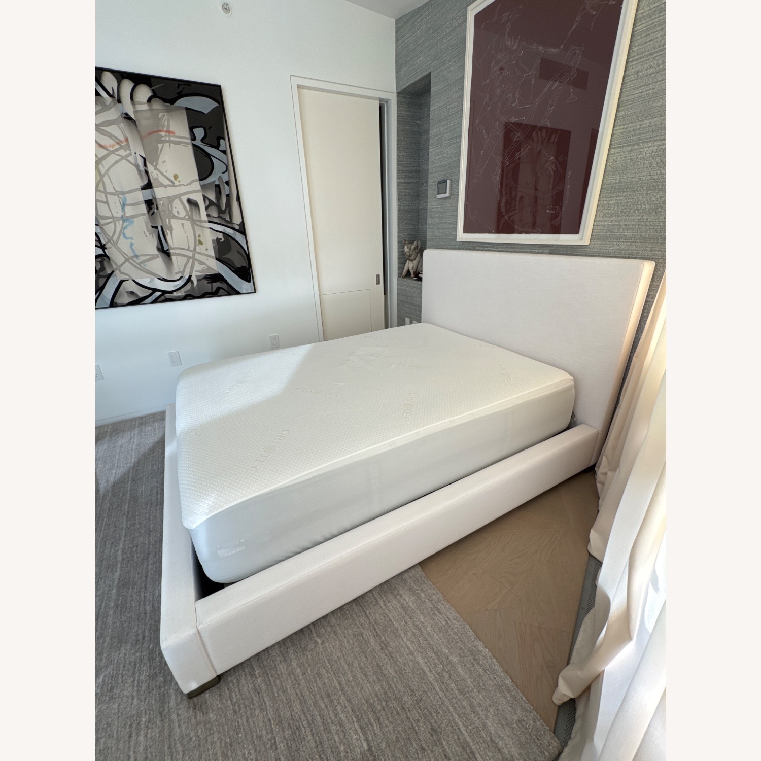 Restoration Hardware Modena Fabric Platform Bed - image-3