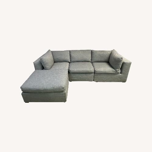 Used Pottery Barn Air Modular Sectional with Ottoman for sale on AptDeco