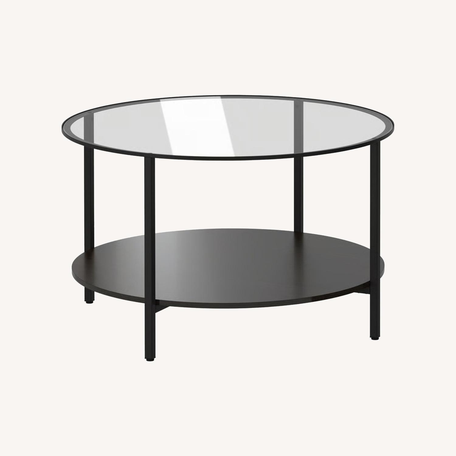IKEA Black Brown Coffee Table - image-0