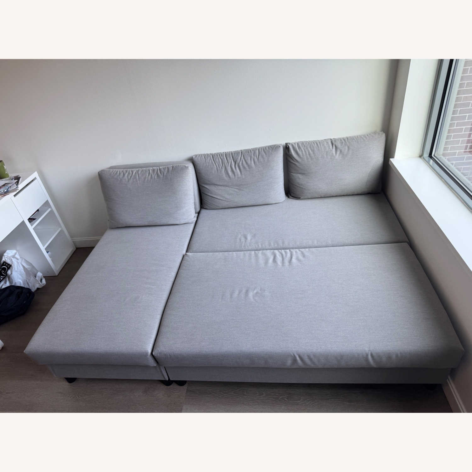 IKEA ÄLVDALEN Gray 3-seat Sleeper Sofa - image-3