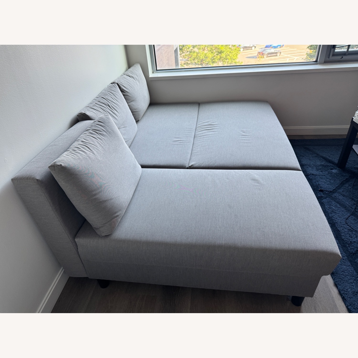 IKEA ÄLVDALEN Gray 3-seat Sleeper Sofa - image-2
