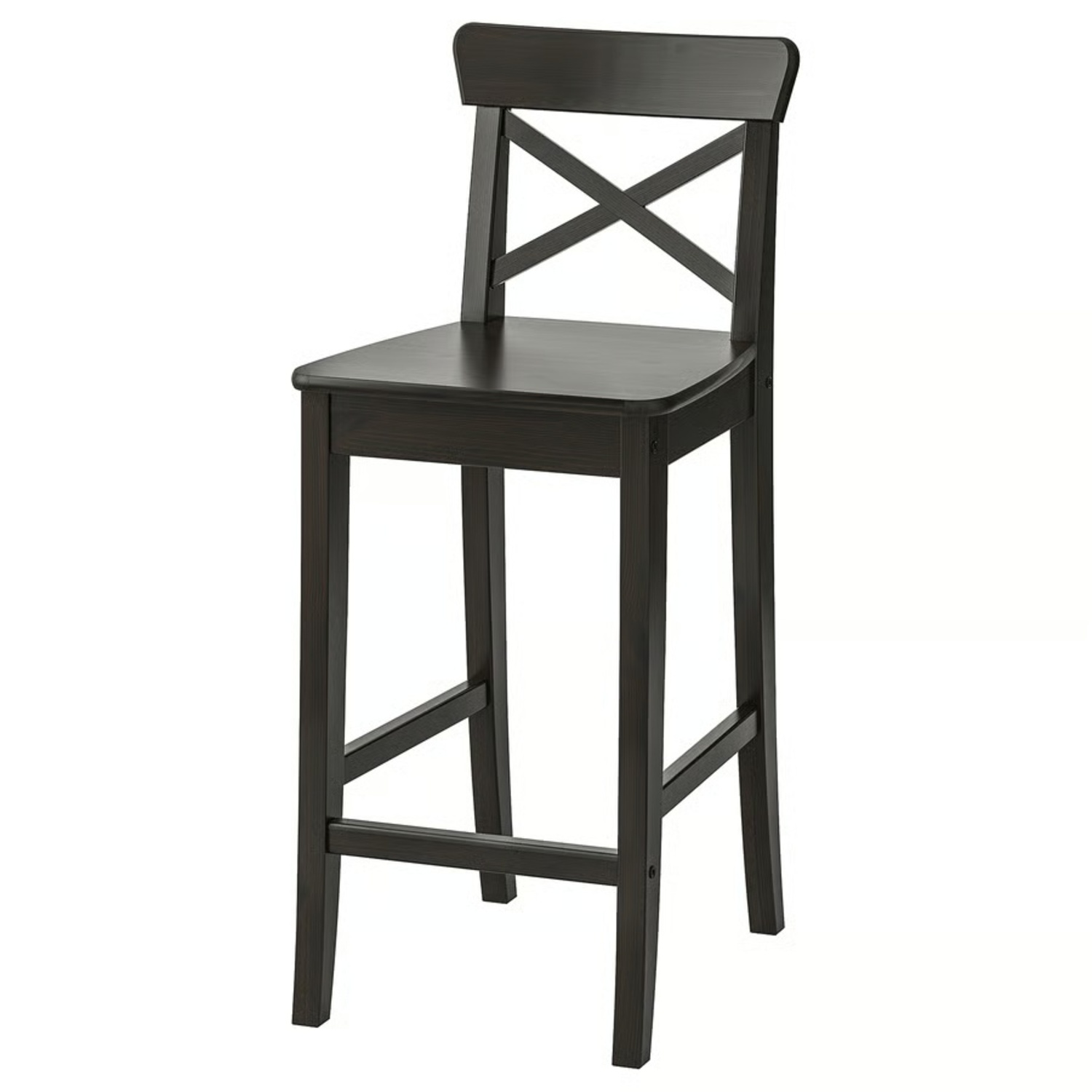 IKEA Dark Brown Bar Stools with Backrests - image-4