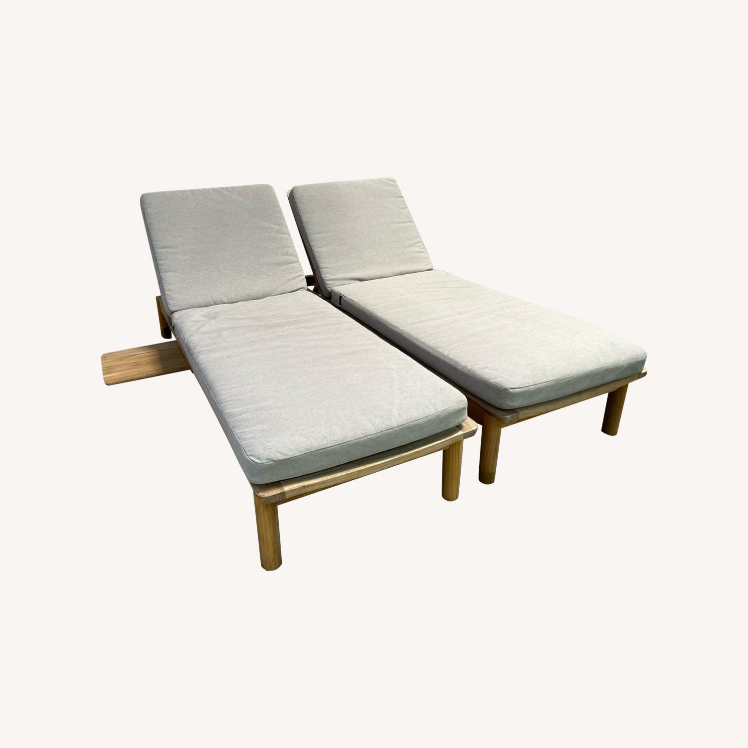 Crate & Barrel Neighbor Haven Sun Lounger Set - image-0