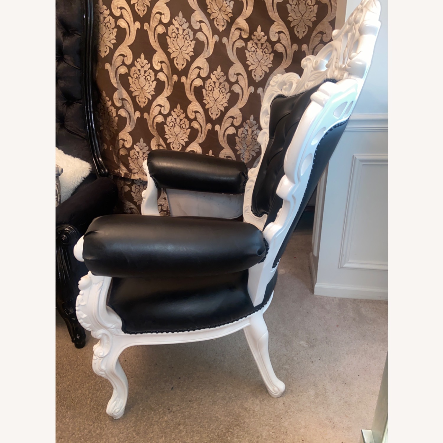 White and Black Chair - image-1