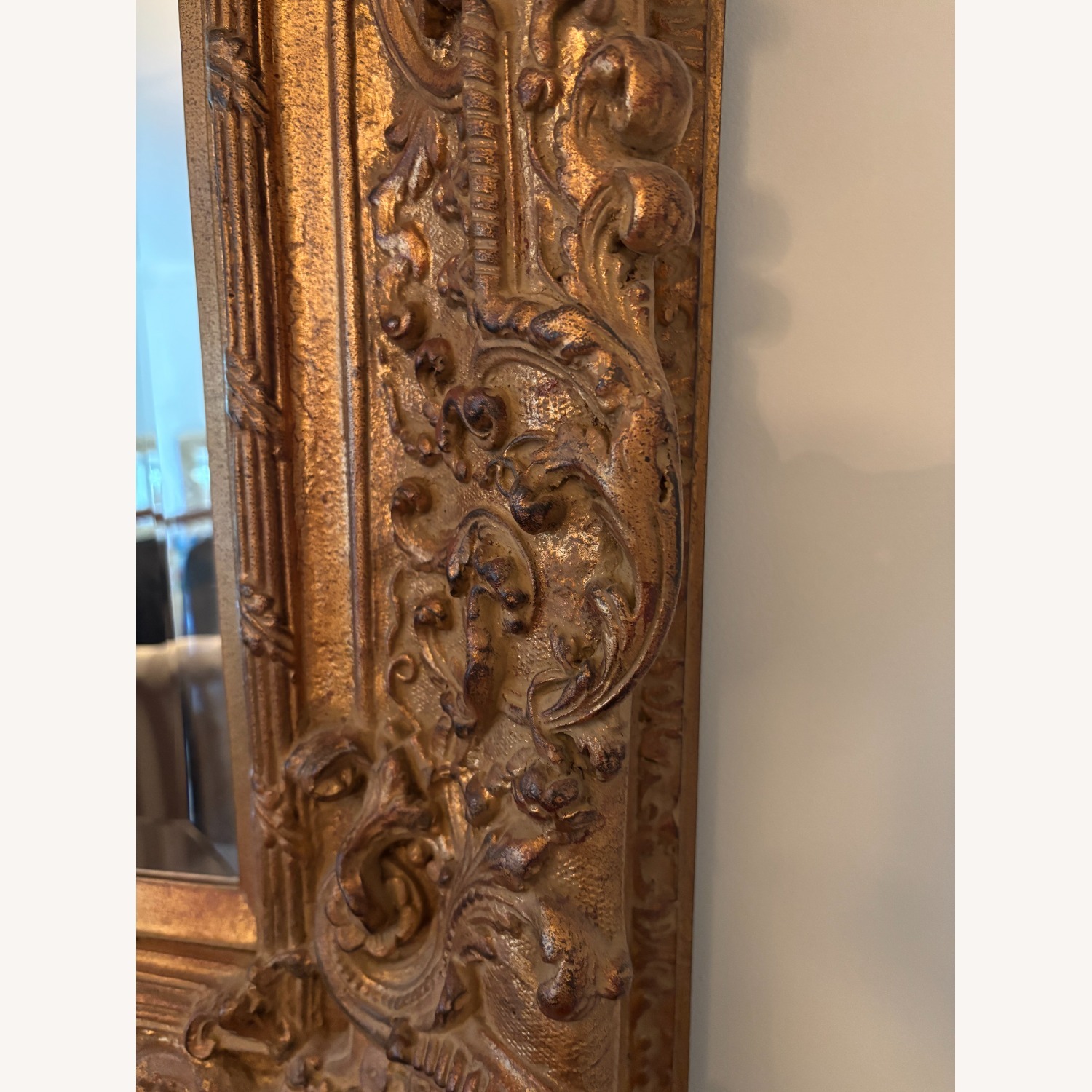 Elements Fine Home Antique Gold Wall Mirror - image-4