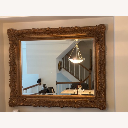 Used Elements Fine Home Antique Gold Wall Mirror for sale on AptDeco