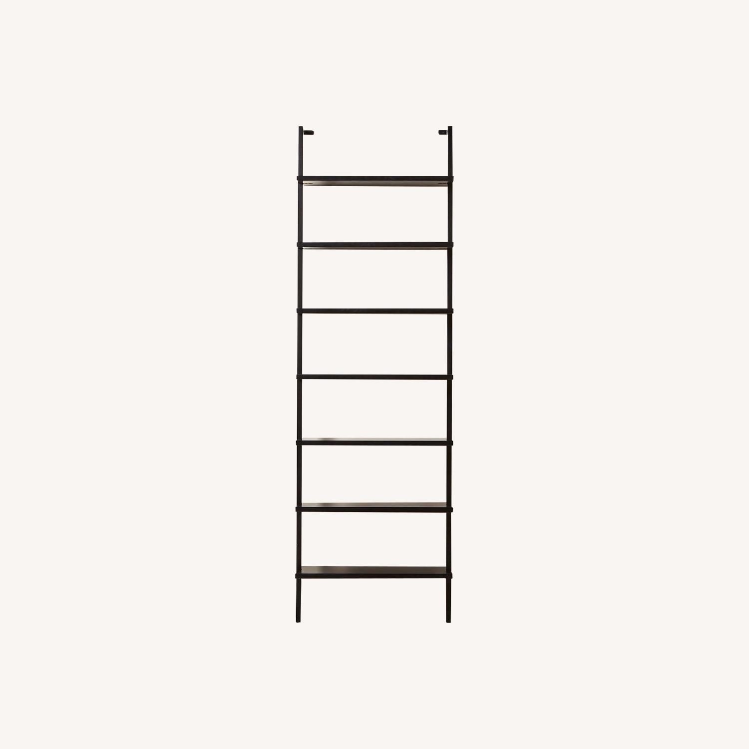 CB2 Stairway 96" Black Metal Wall Mount Bookcase - image-0