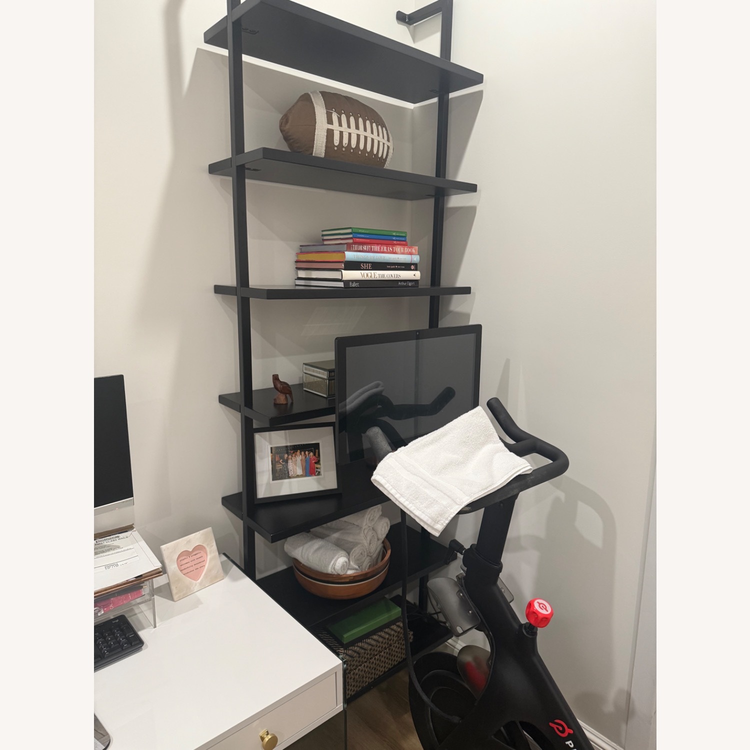 CB2 Stairway 96" Black Metal Wall Mount Bookcase - image-2