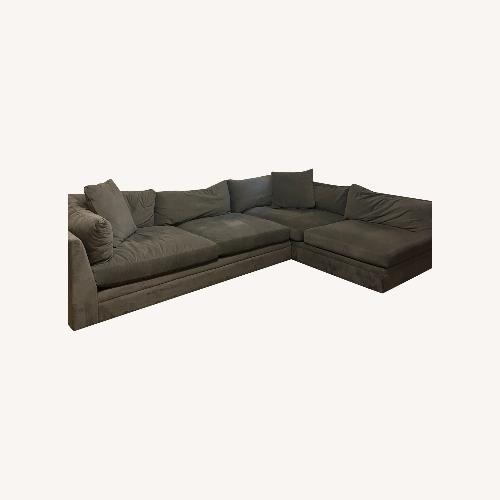 Used Arhaus 2-Piece Sectional Gray Couch for sale on AptDeco