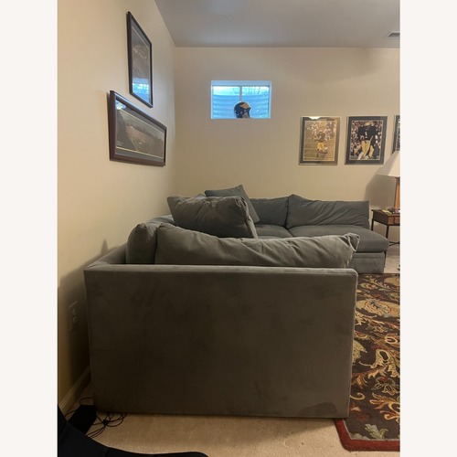 Used Arhaus 2-Piece Sectional Gray Couch for sale on AptDeco