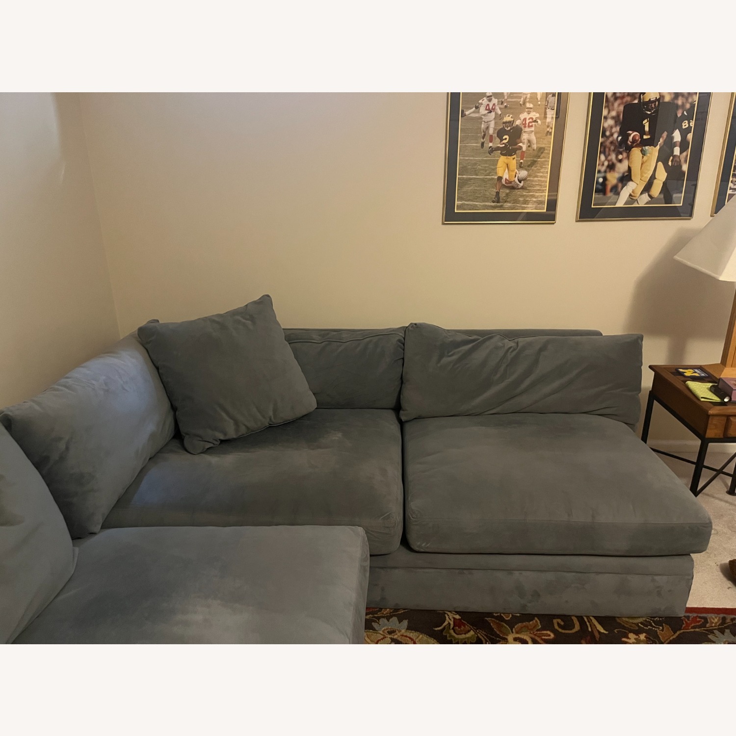 Arhaus 2-Piece Sectional Gray Couch - image-3