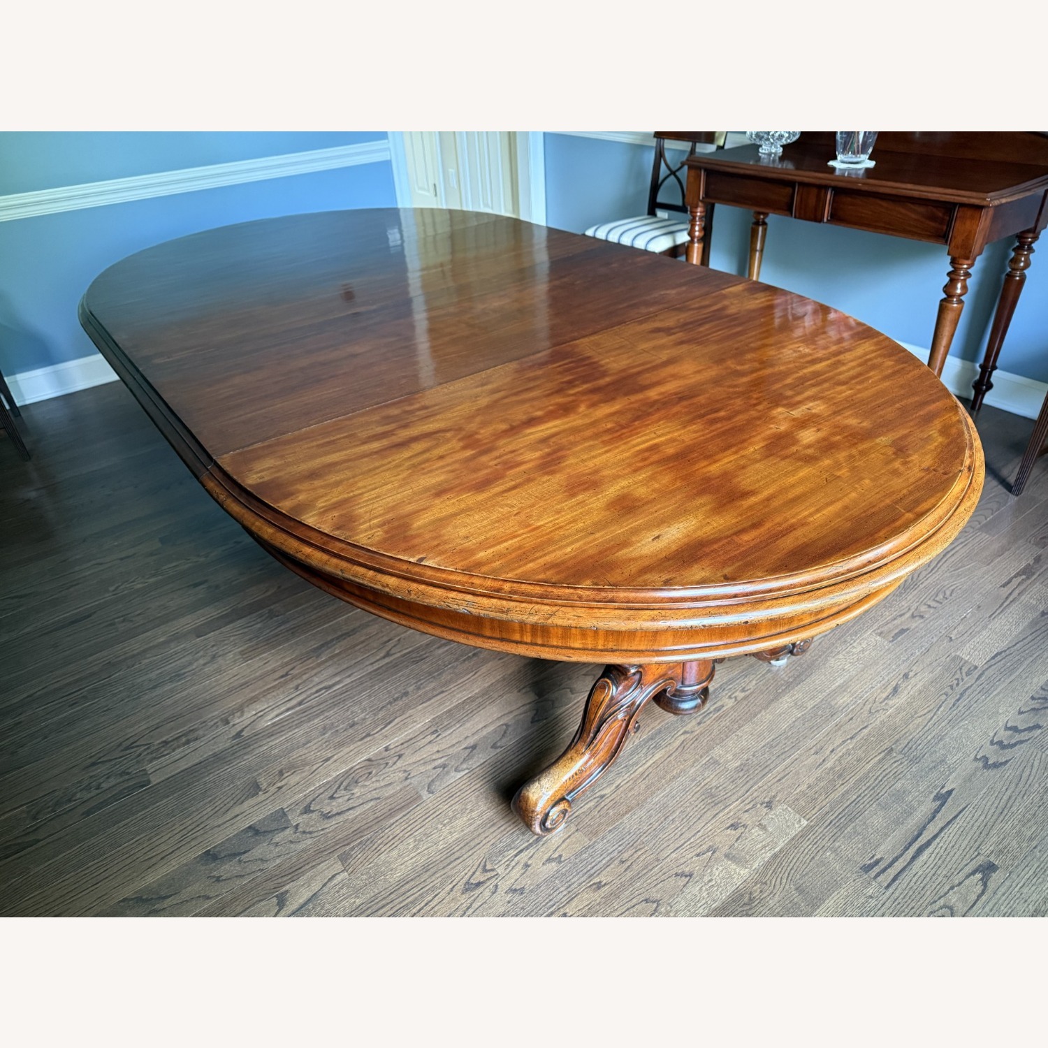 Antique Irish Mahogany Dining Table - image-1