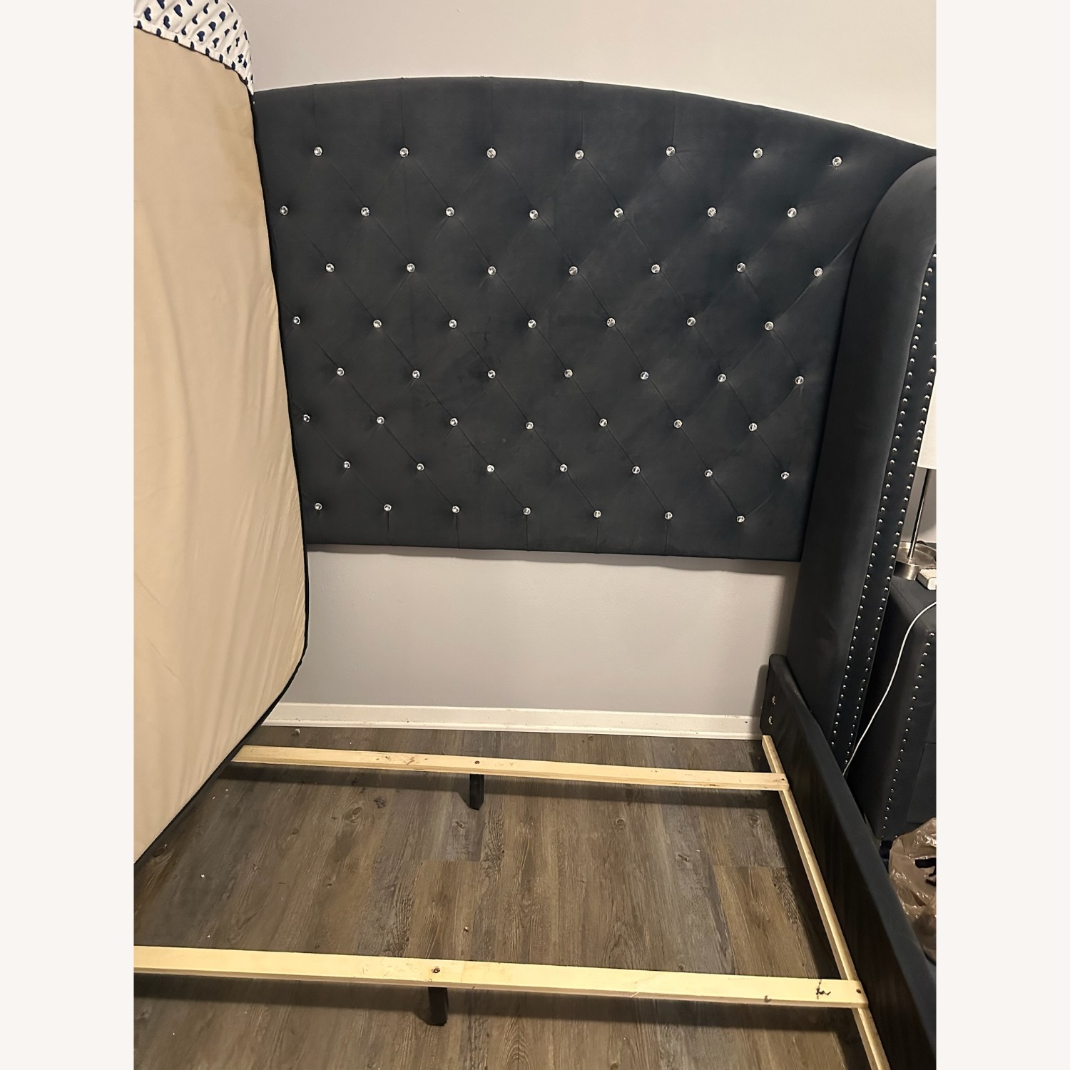 Aspen Home Velvet Queen Bed Frame - image-3