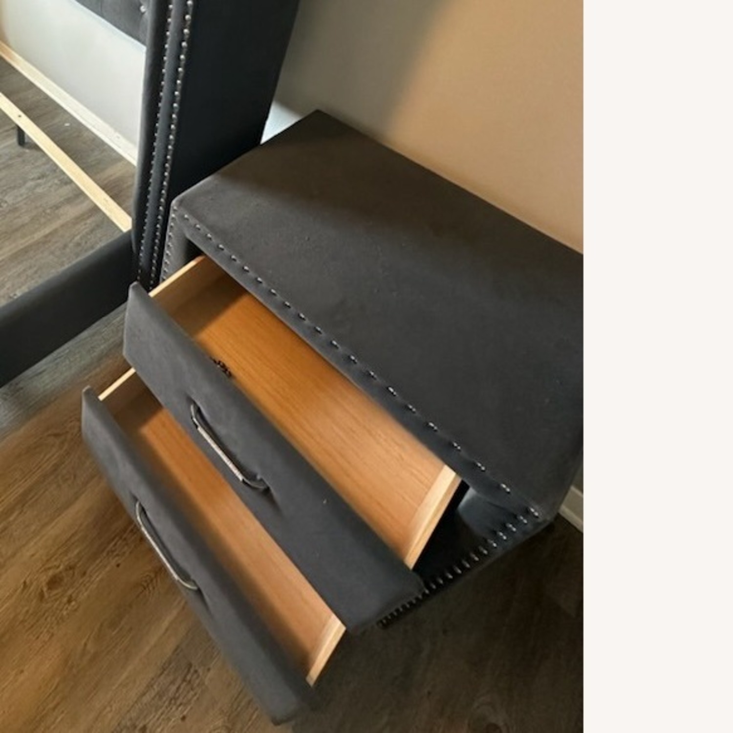 Aspen Home Velvet Nightstand - image-1