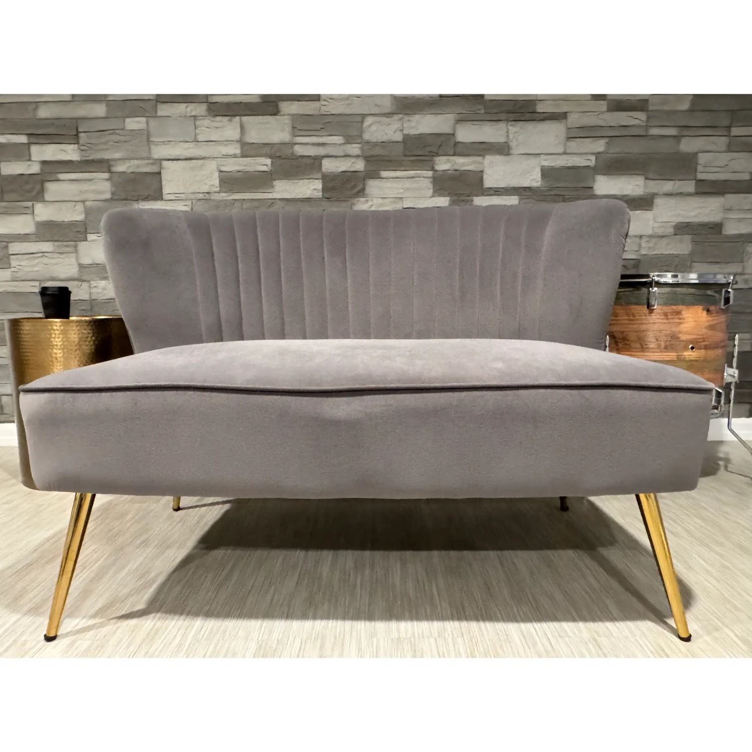 Wayfair 47-Inch Velvet Loveseat - image-1