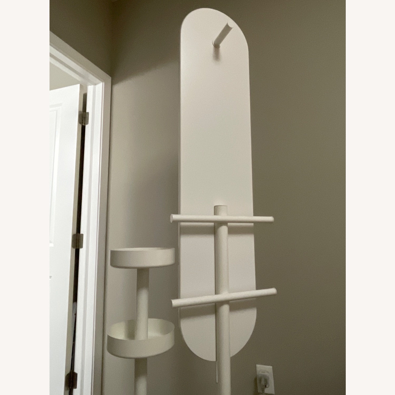 IKEA White Valet Stand With Mirror - image-4