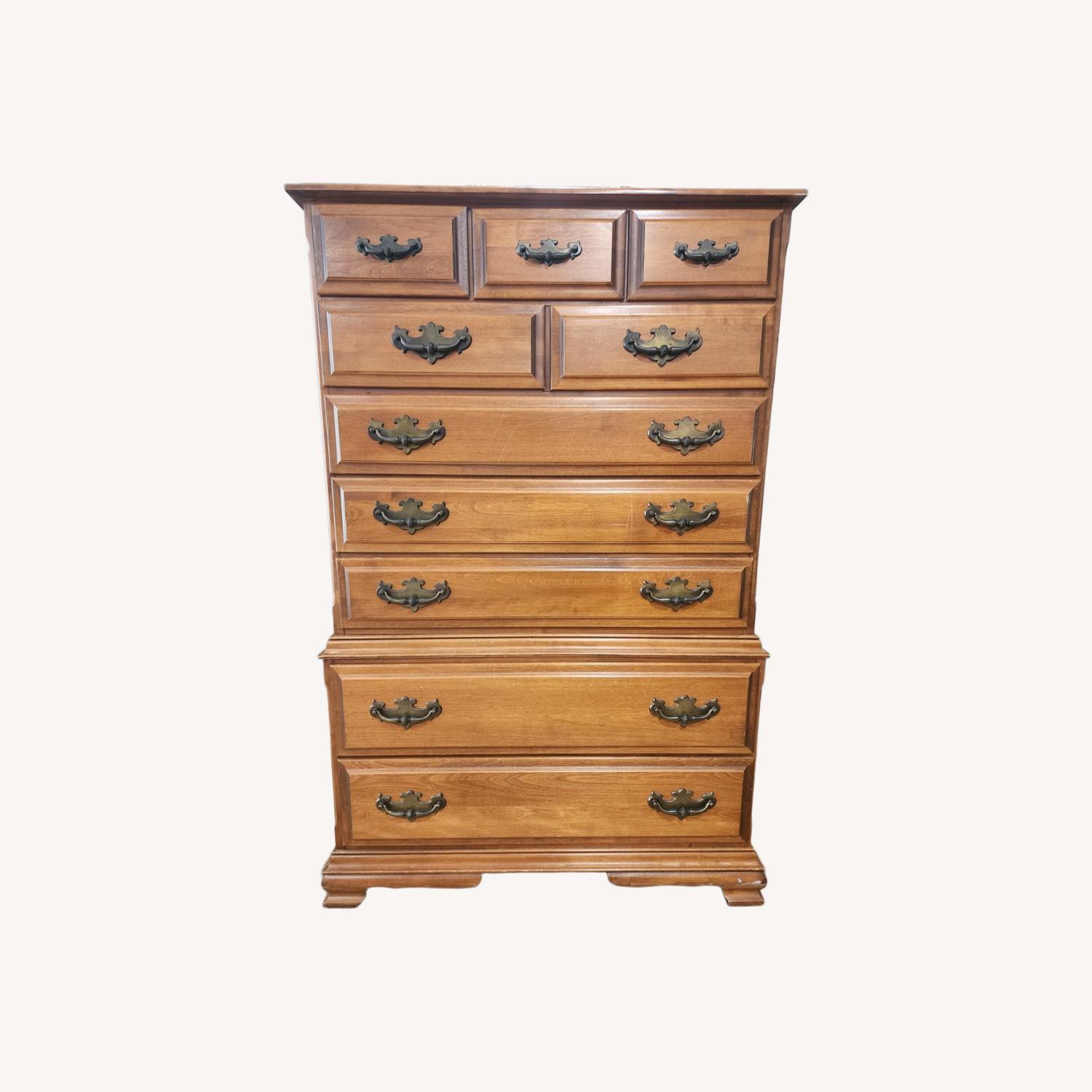 Vintage Highboy Chest of Drawers - image-0