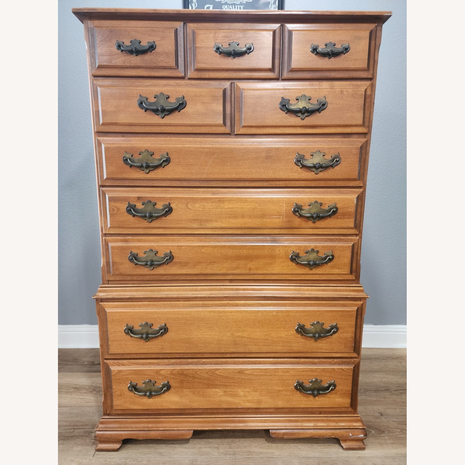Vintage Highboy Chest of Drawers - image-1