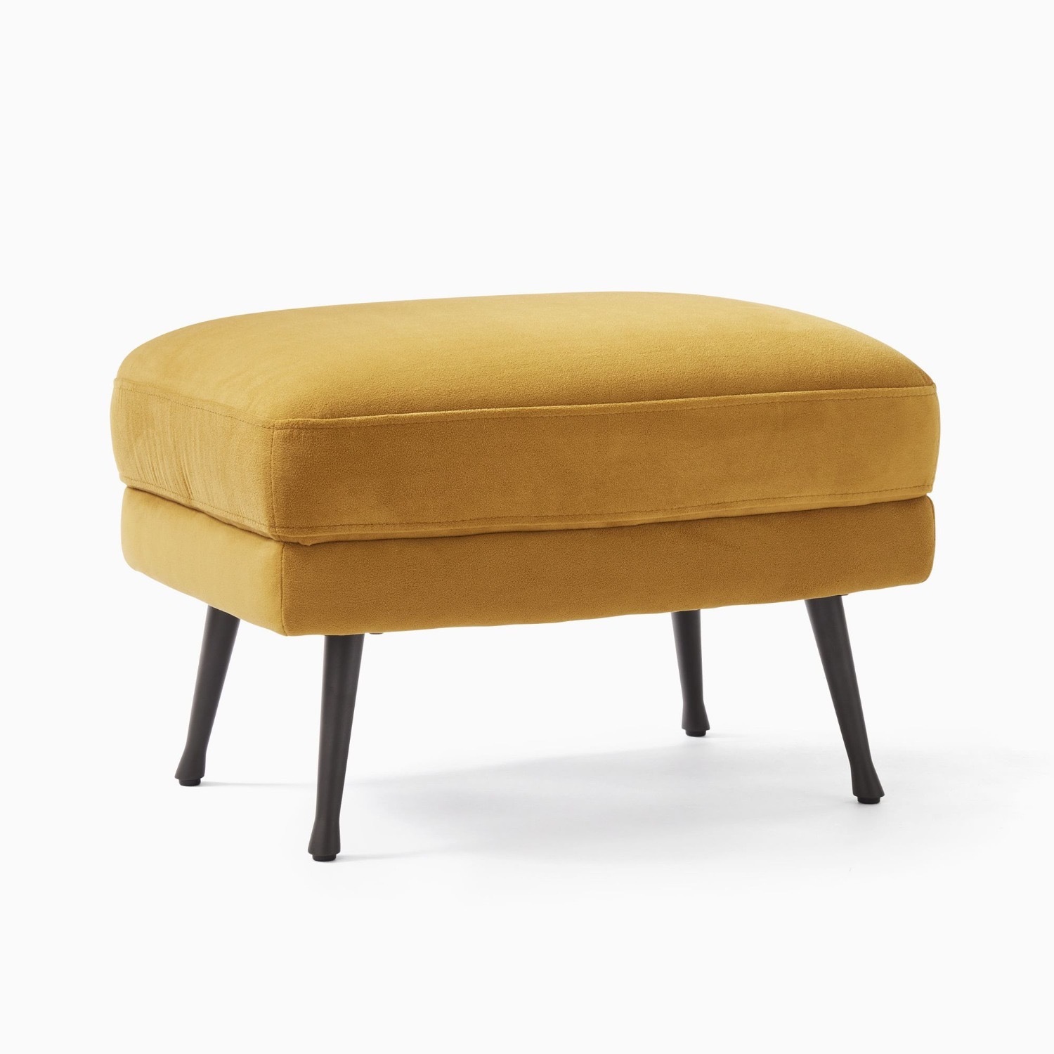 West Elm Lucia Ottoman - Metal Legs - image-1