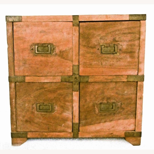 Used Antique Japanese Four Drawer Heavy Wooden Cabinet for sale on AptDeco