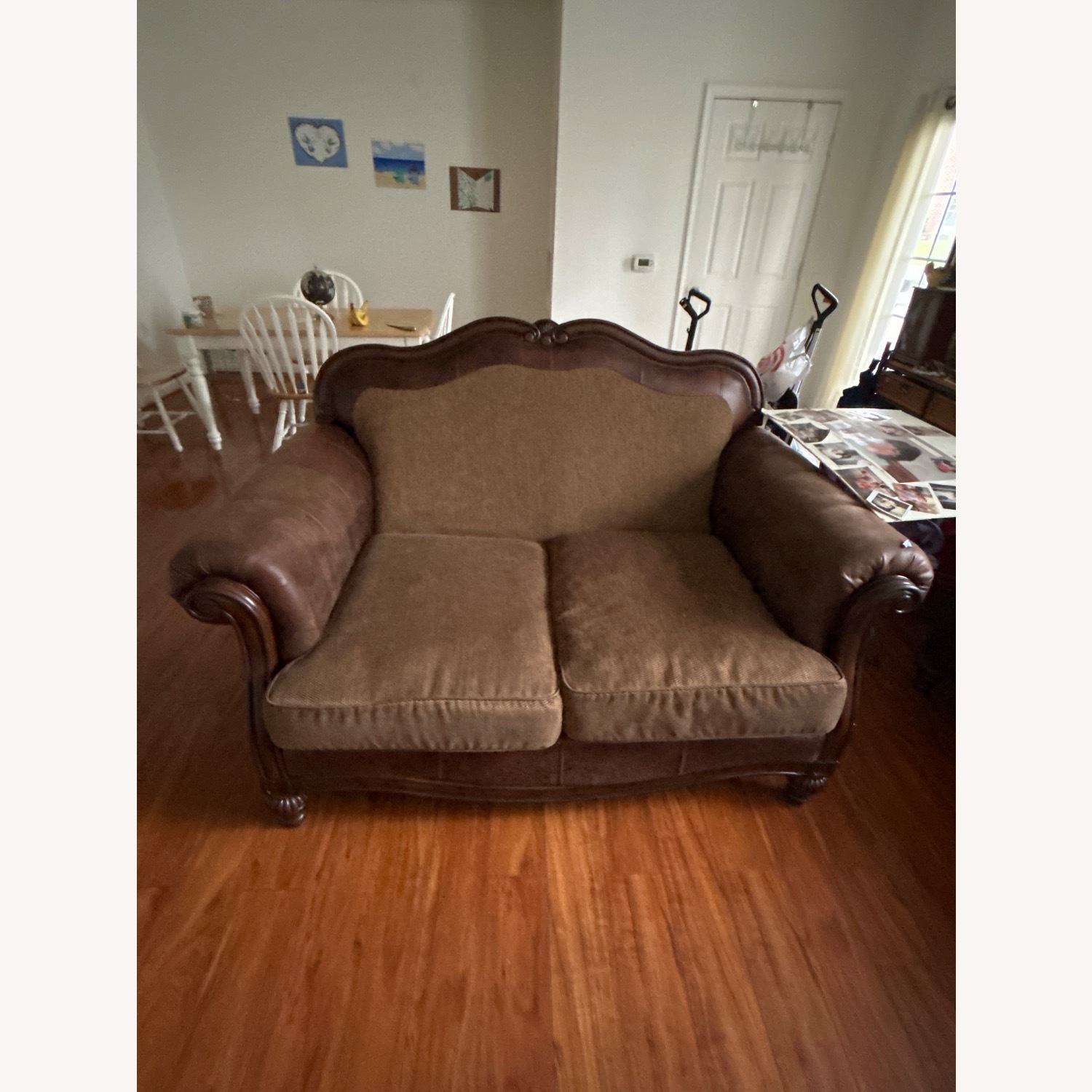 Solid Wood Loveseat - image-1