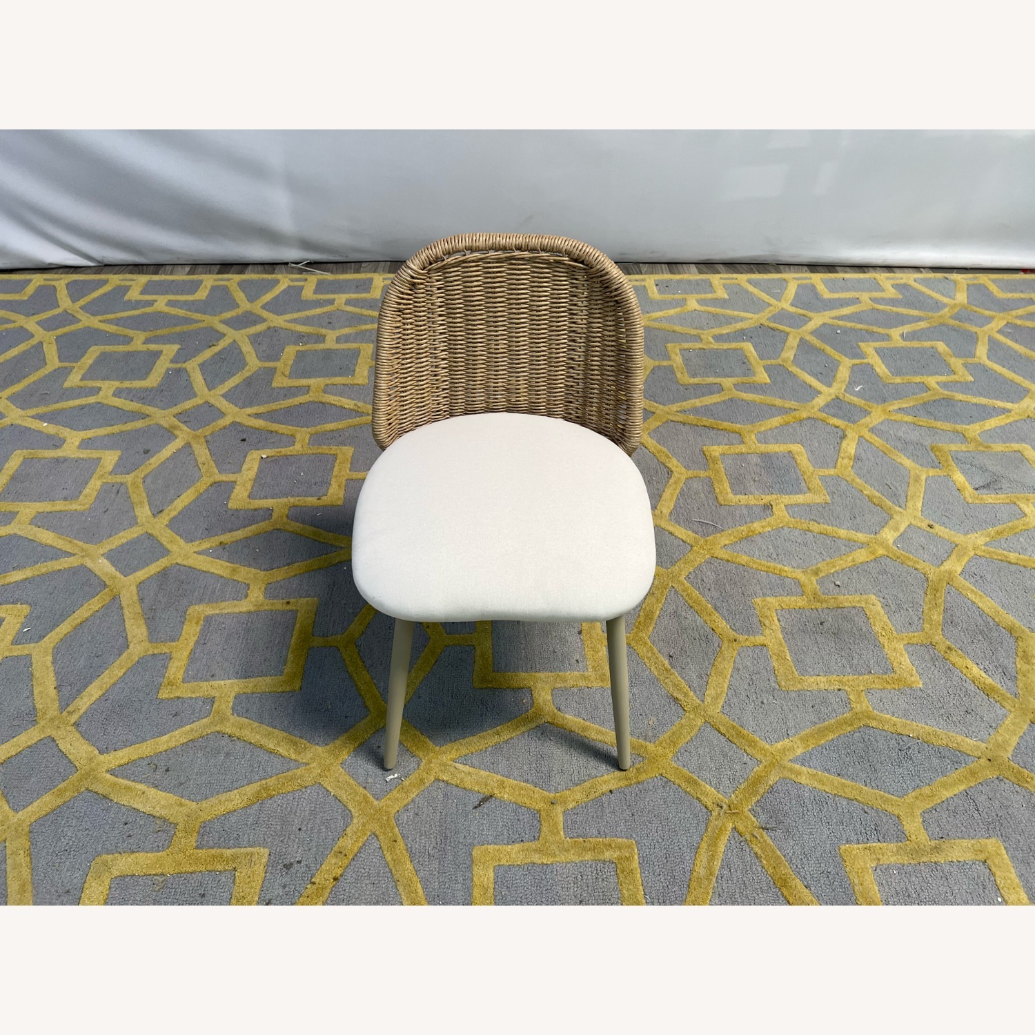 TOV Alexa Rattan Performance Fabric Dining Chair - image-2