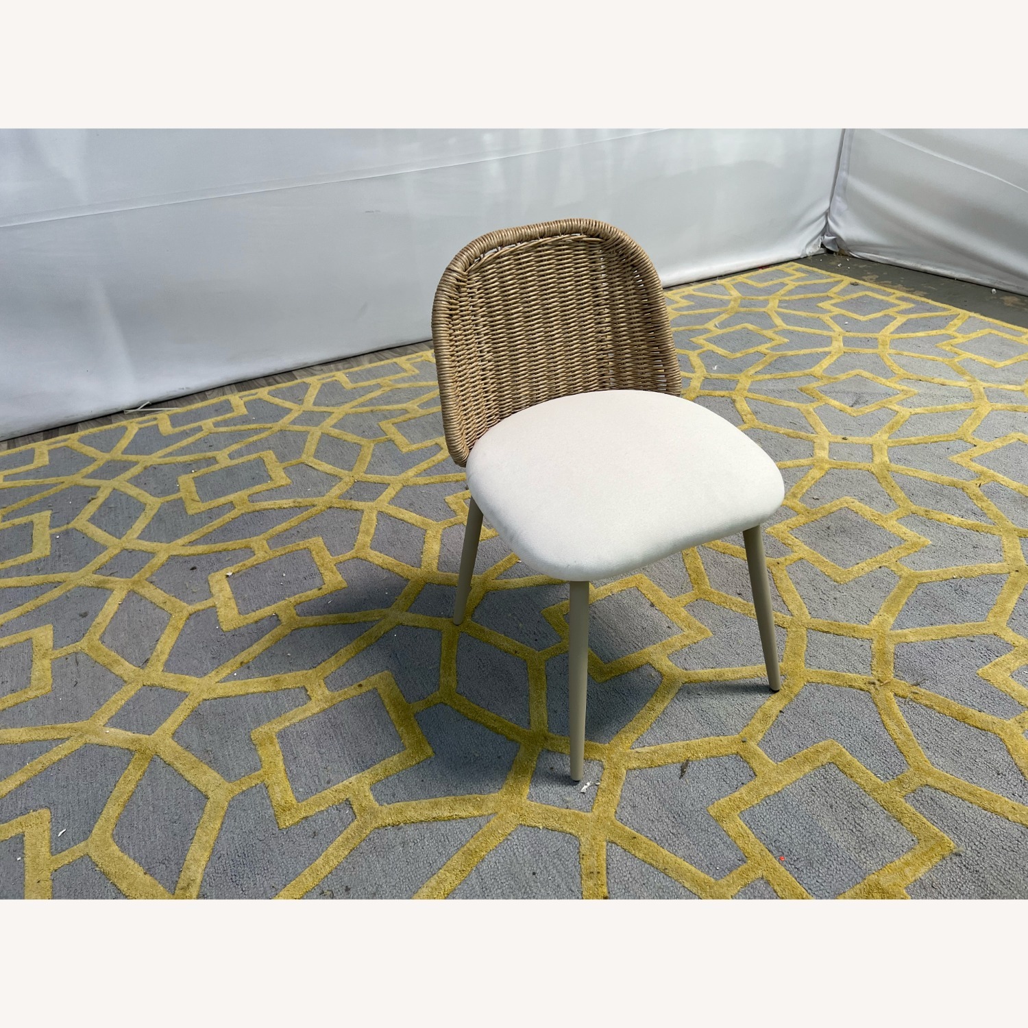 TOV Alexa Rattan Performance Fabric Dining Chair - image-4