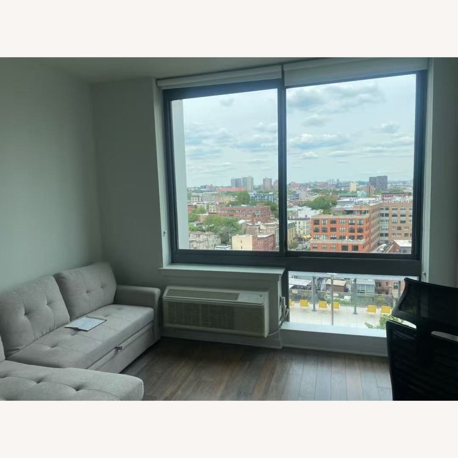 78.5 “ W Linen L-Shaped Combo Sofa & Sofa Bed - image-1