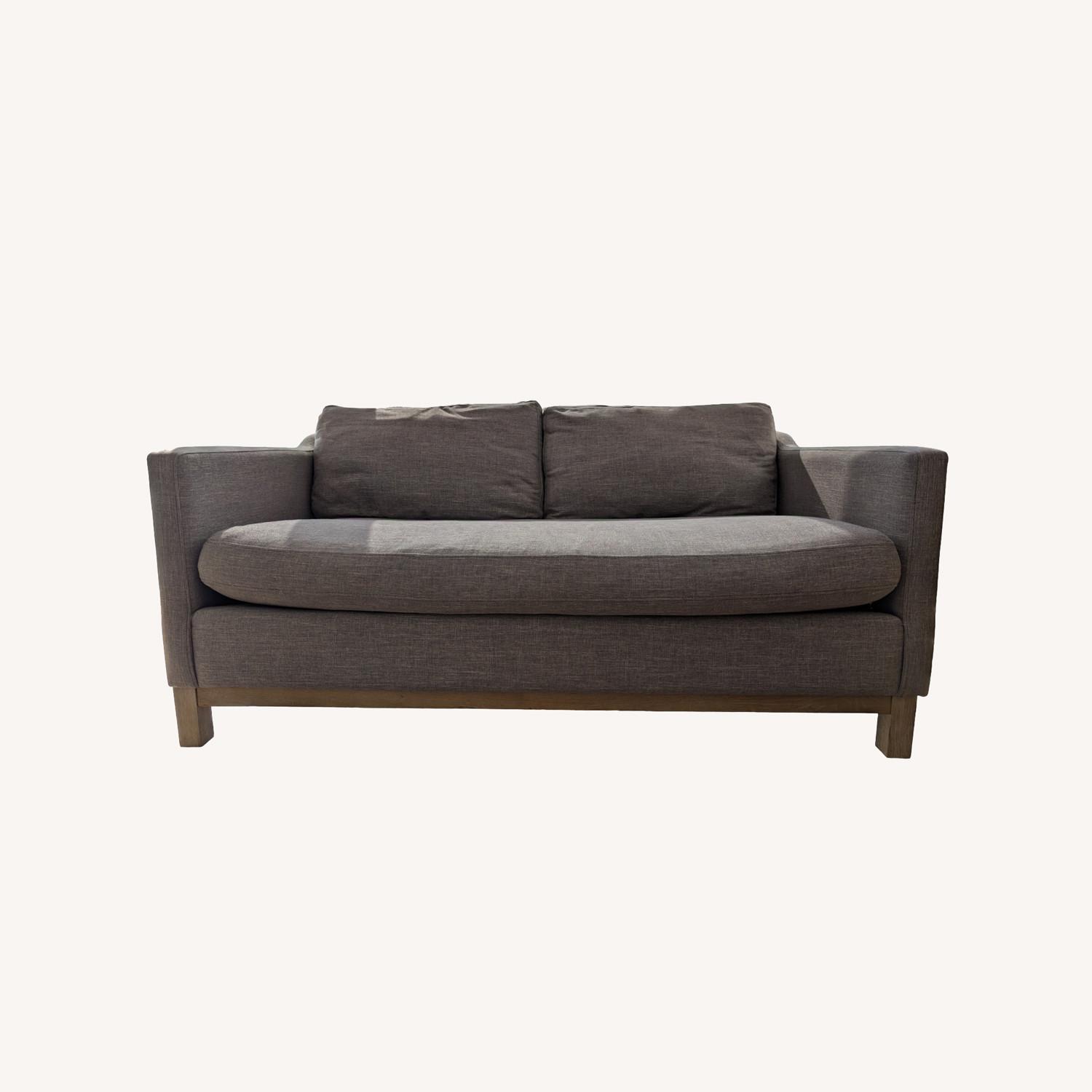 Soft Comfortable Gray Sofa - image-0