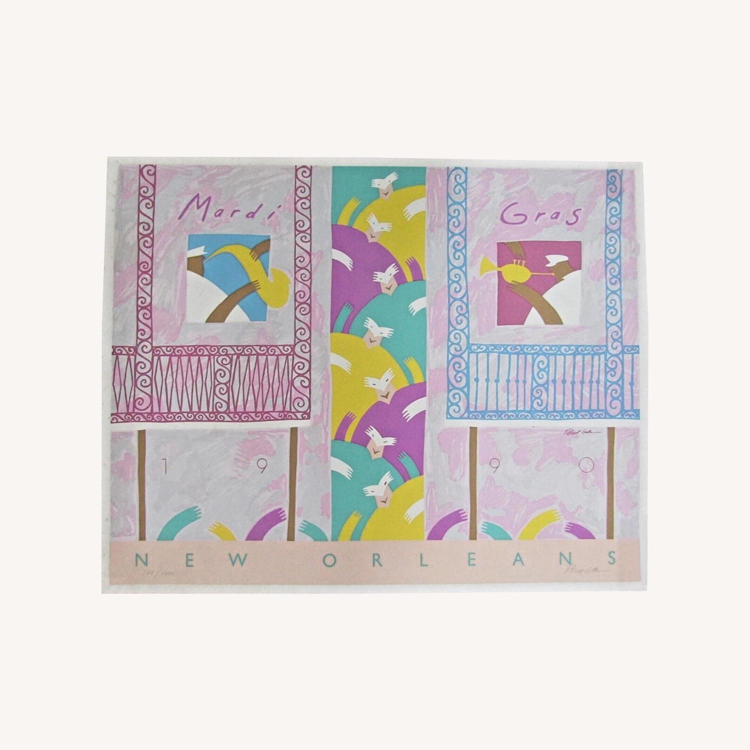 Robert Guthrie Mardi Gras Signed Silkscreen - image-0